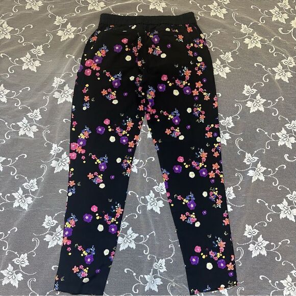 Juicy Couture 100% Silk Floral Joggers Sz Small - Picture 7 of 15